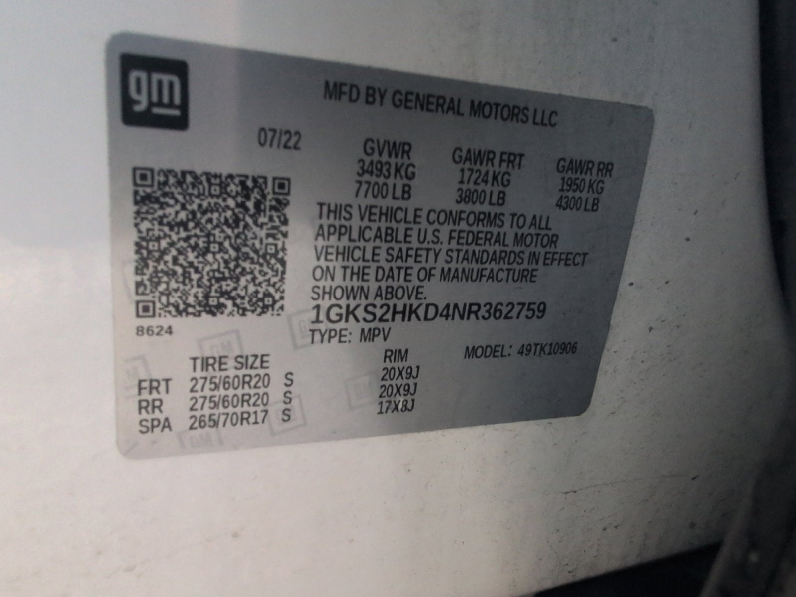 2022 GMC Yukon XL AT4