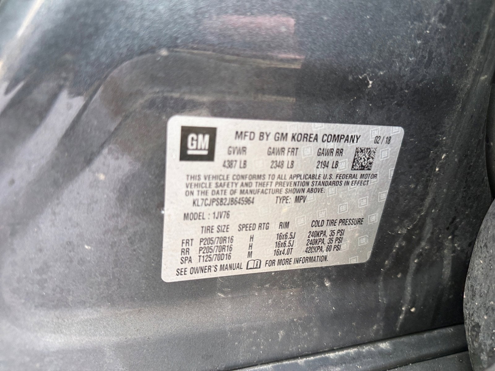 2018 Chevrolet Trax LT