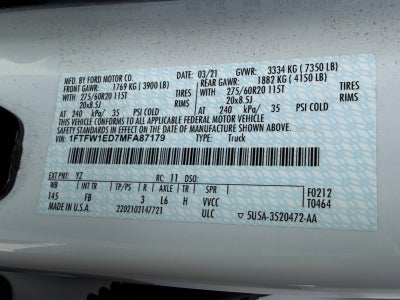2021 Ford F-150 XLT