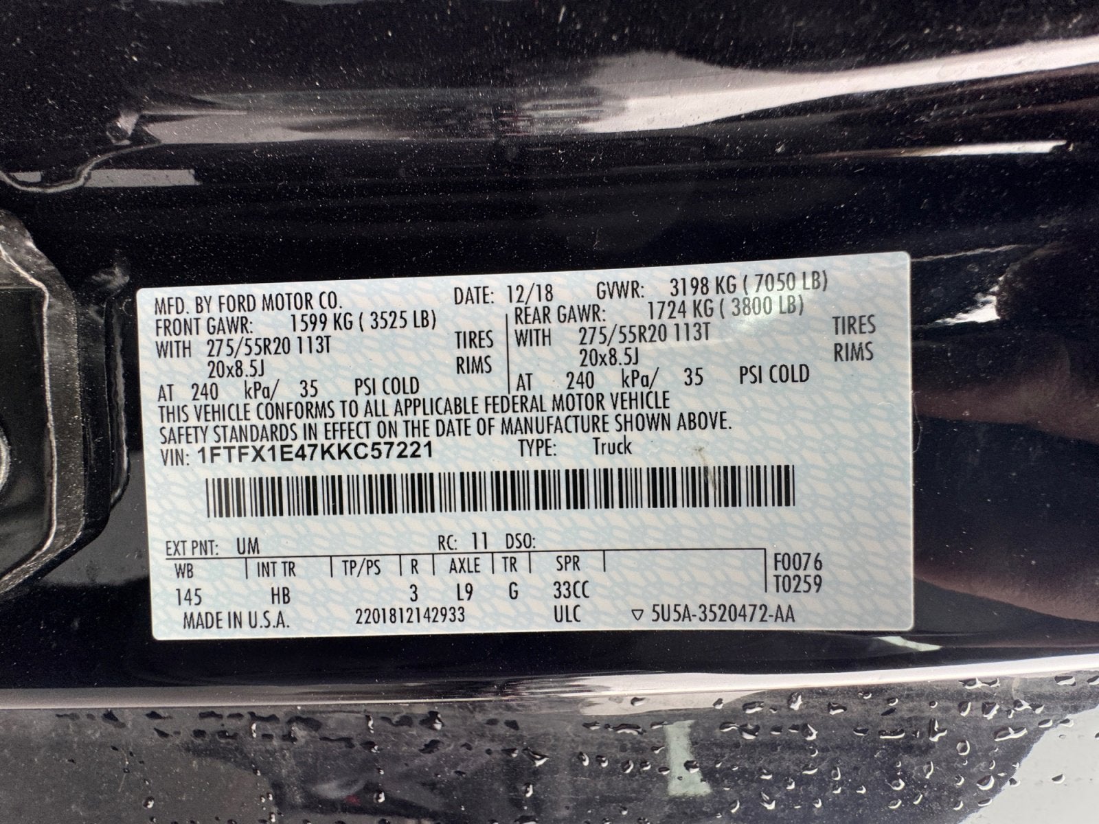 2019 Ford F-150 LARIAT