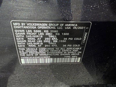 2021 Volkswagen Atlas Cross Sport 2.0T S