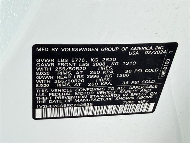 2024 Volkswagen Atlas Cross Sport 2.0T SE w/Technology