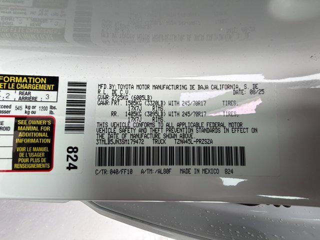 2025 Toyota Tacoma 4WD SR5