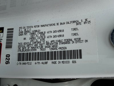 2025 Toyota Tacoma 4WD TRD Sport