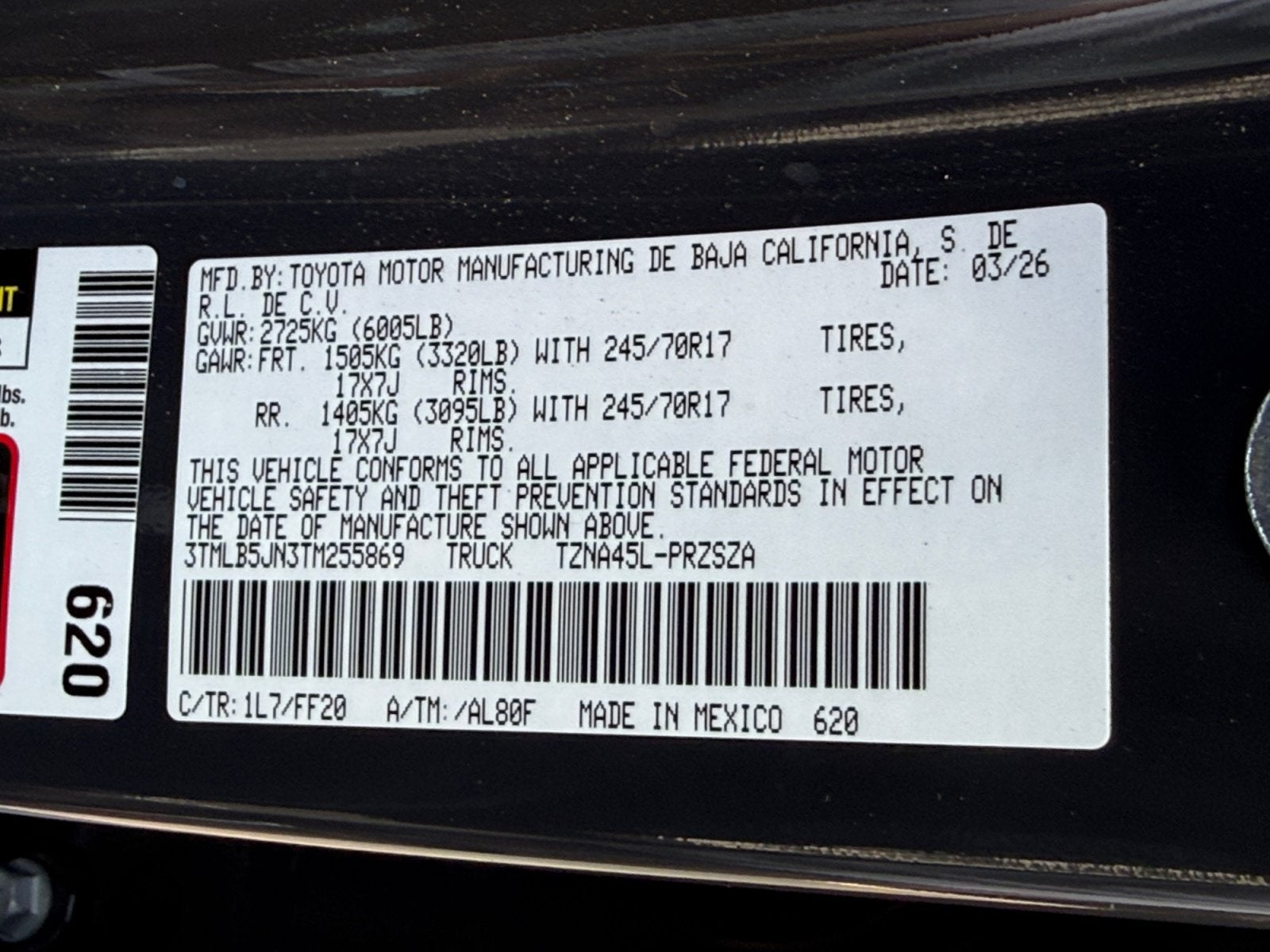 2026 Toyota Tacoma 4WD SR5