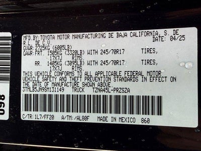 2025 Toyota Tacoma 4WD SR5