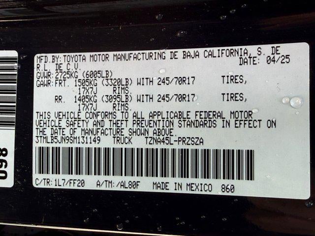 2025 Toyota Tacoma 4WD SR5