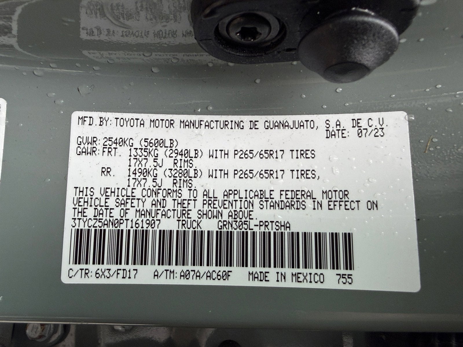 2023 Toyota Tacoma 4WD TRD Sport