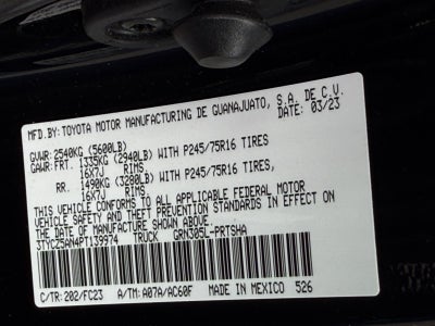 2023 Toyota Tacoma 4WD SR5