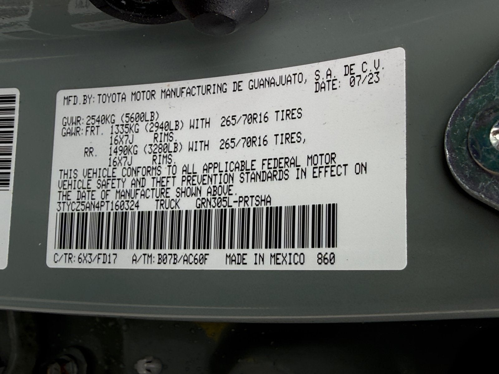 2023 Toyota Tacoma 4WD TRD Off Road