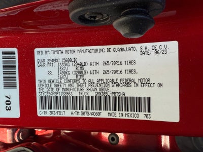 2023 Toyota Tacoma 4WD TRD Off Road