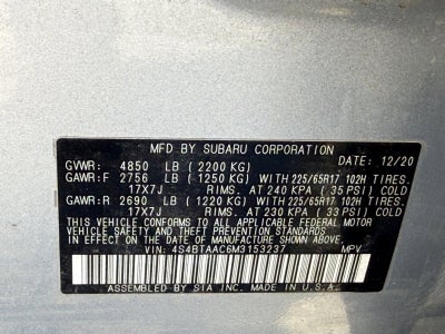 2021 Subaru Outback 2.5i