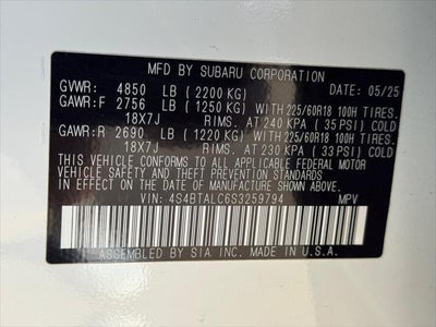 2025 Subaru Outback Onyx Edition