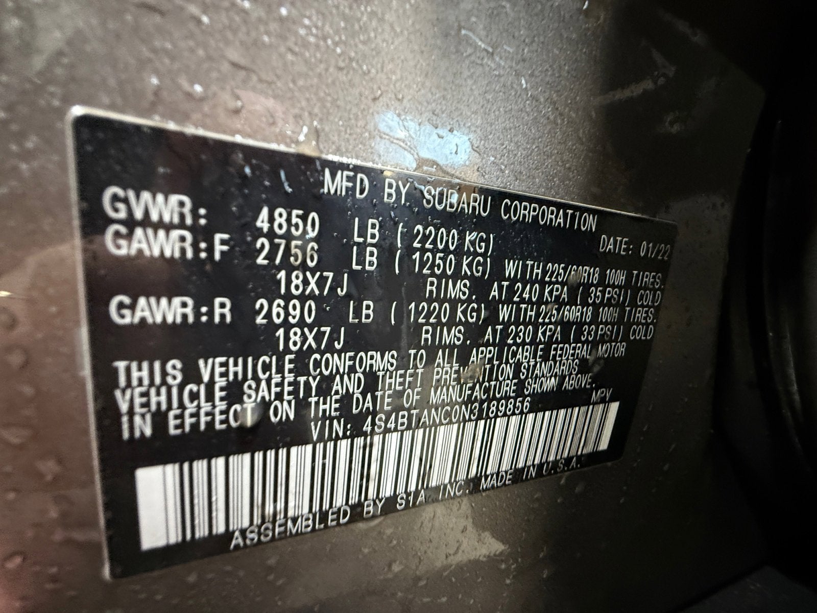 2022 Subaru Outback Limited