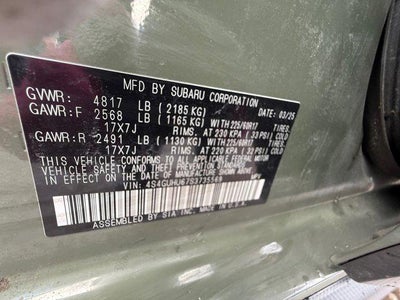 2025 Subaru Crosstrek Wilderness