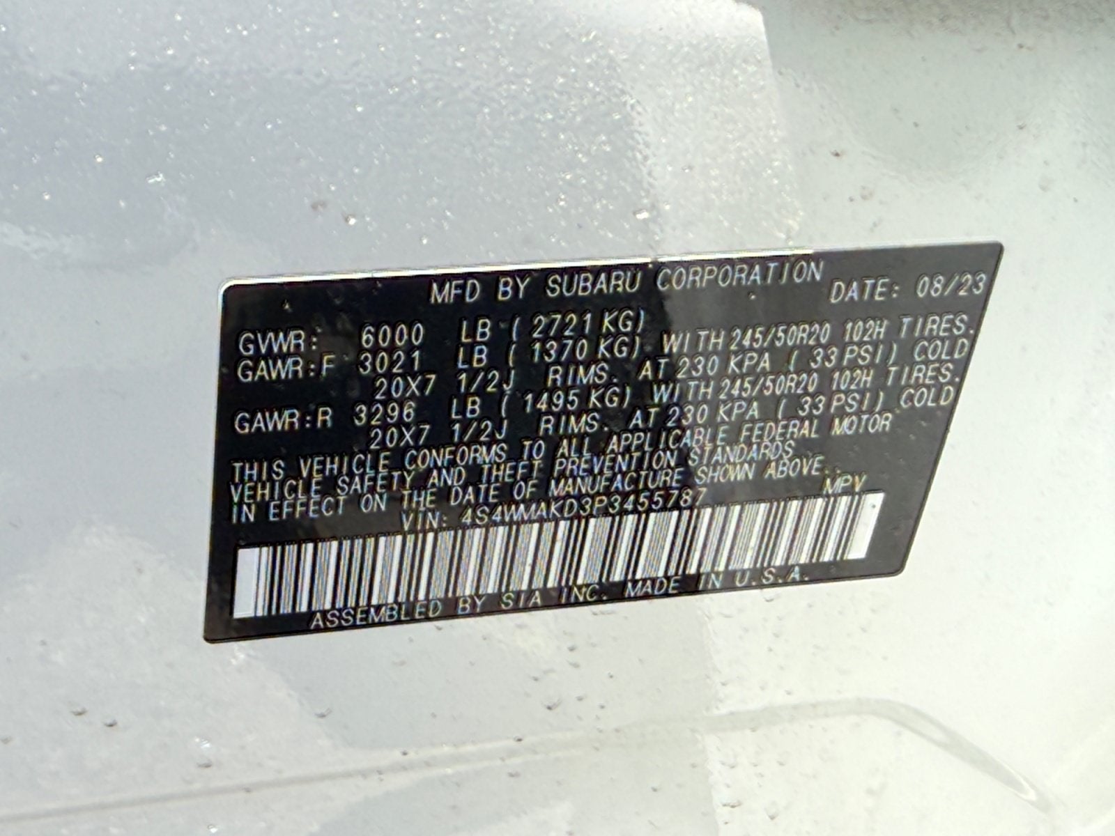 2023 Subaru Ascent Onyx Edition Limited
