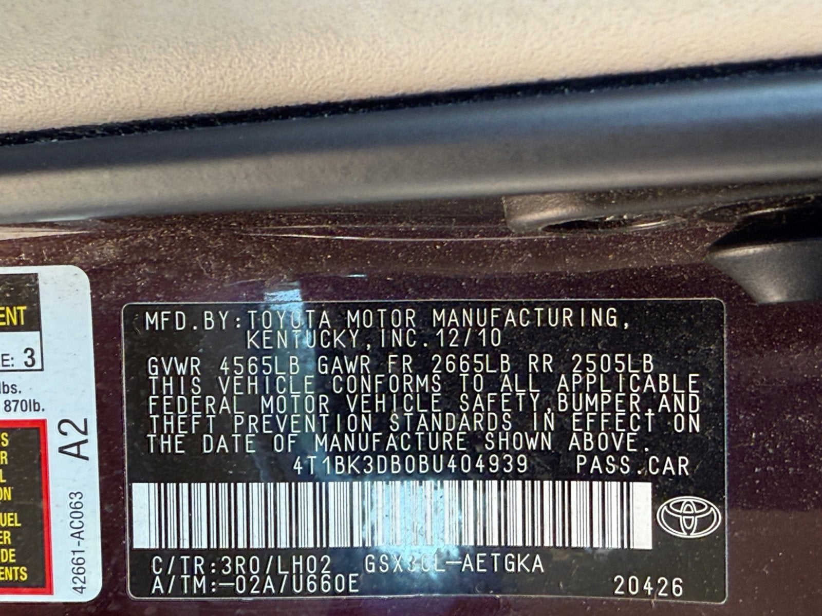 2011 Toyota Avalon Limited