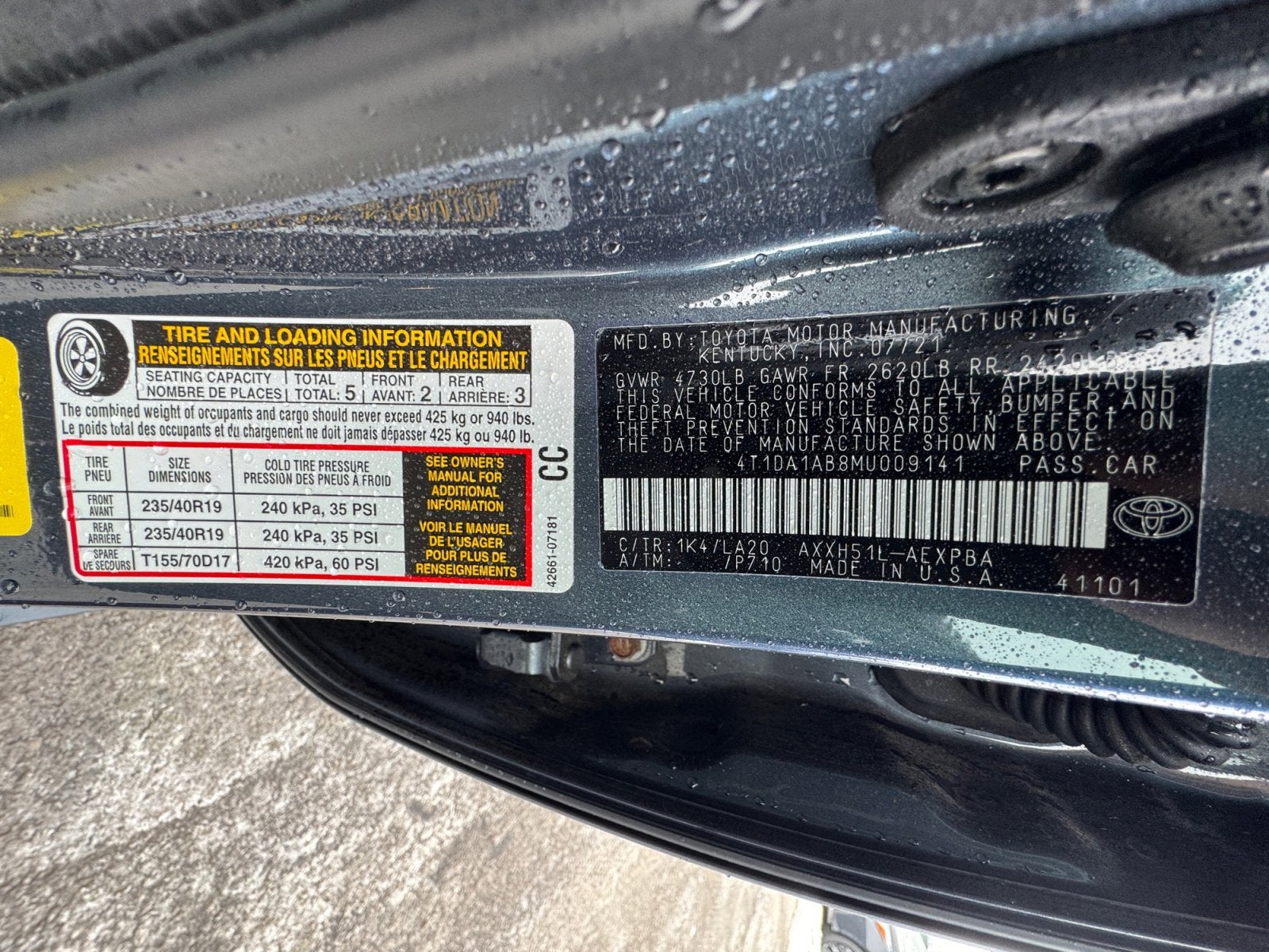 2021 Toyota Avalon Hybrid Limited