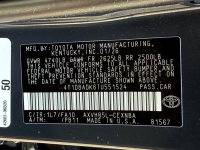 2026 Toyota Camry LE