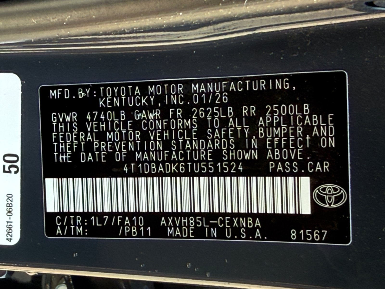 2026 Toyota Camry LE