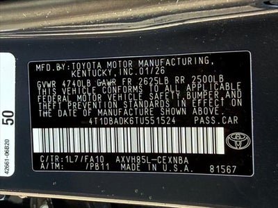 2026 Toyota Camry LE