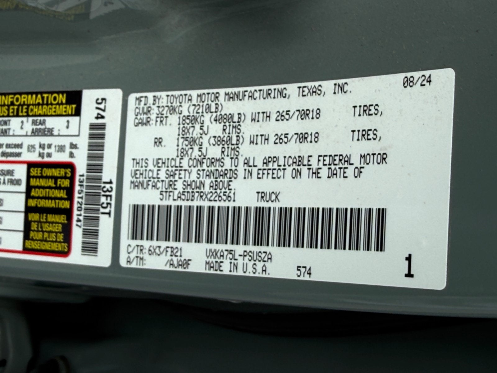 2024 Toyota Tundra 4WD Truck SR5
