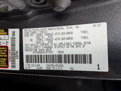 2023 Toyota Tundra 4WD Truck 1794 Edition