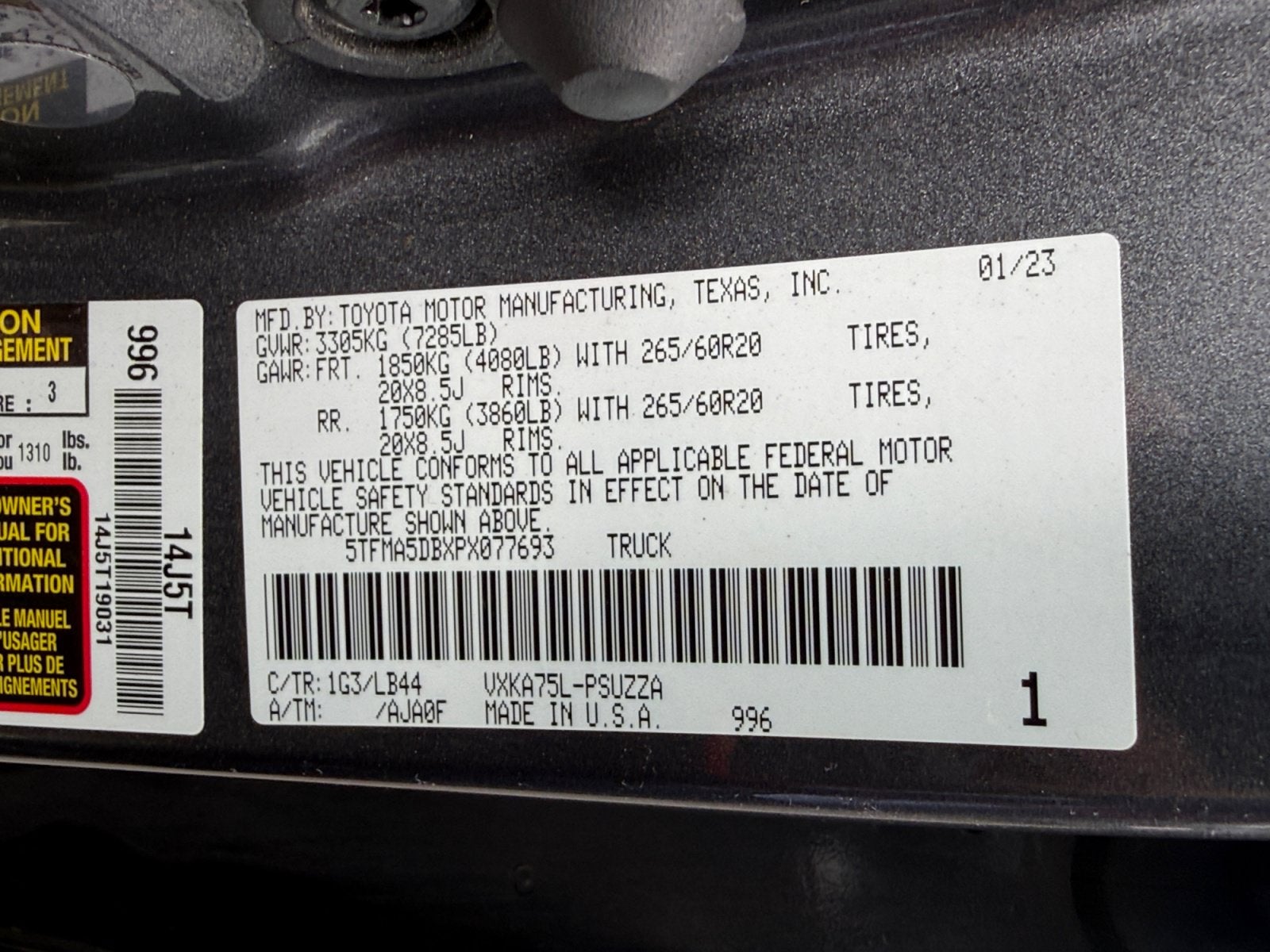 2023 Toyota Tundra 4WD Truck 1794 Edition