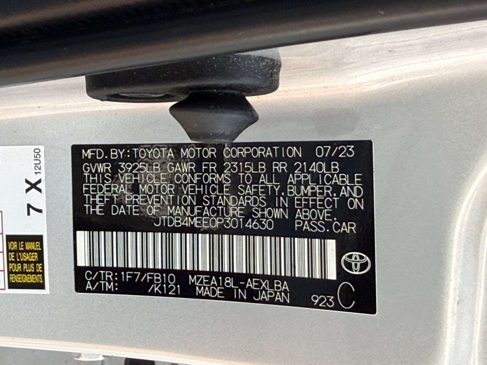 2023 Toyota Corolla LE