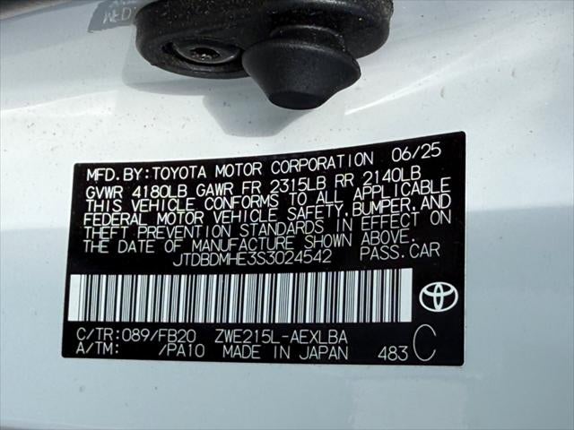 2025 Toyota Corolla Hybrid LE