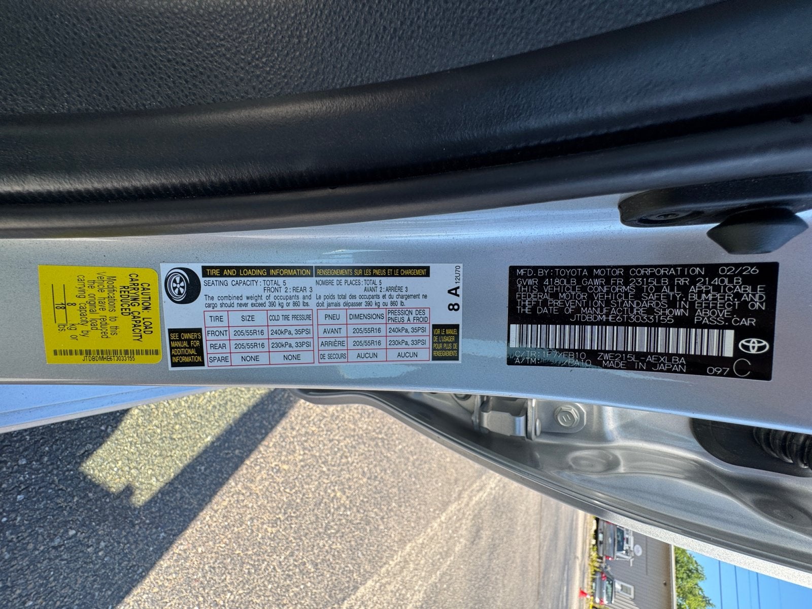 2026 Toyota Corolla Hybrid LE