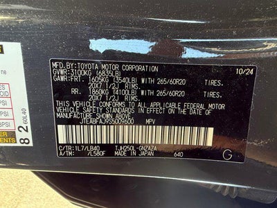 2025 Toyota Land Cruiser Base