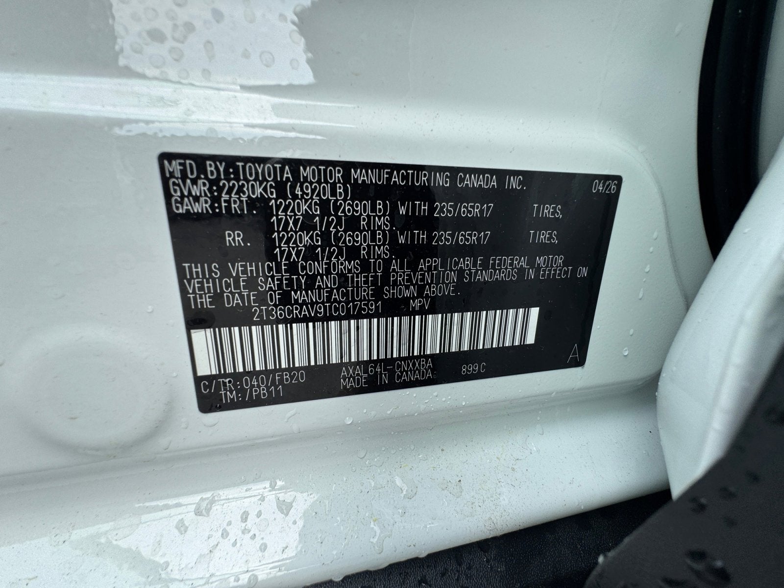 2026 Toyota RAV4 LE