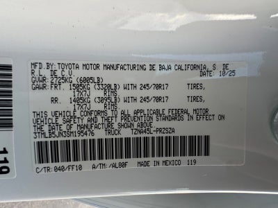 2025 Toyota Tacoma SR5