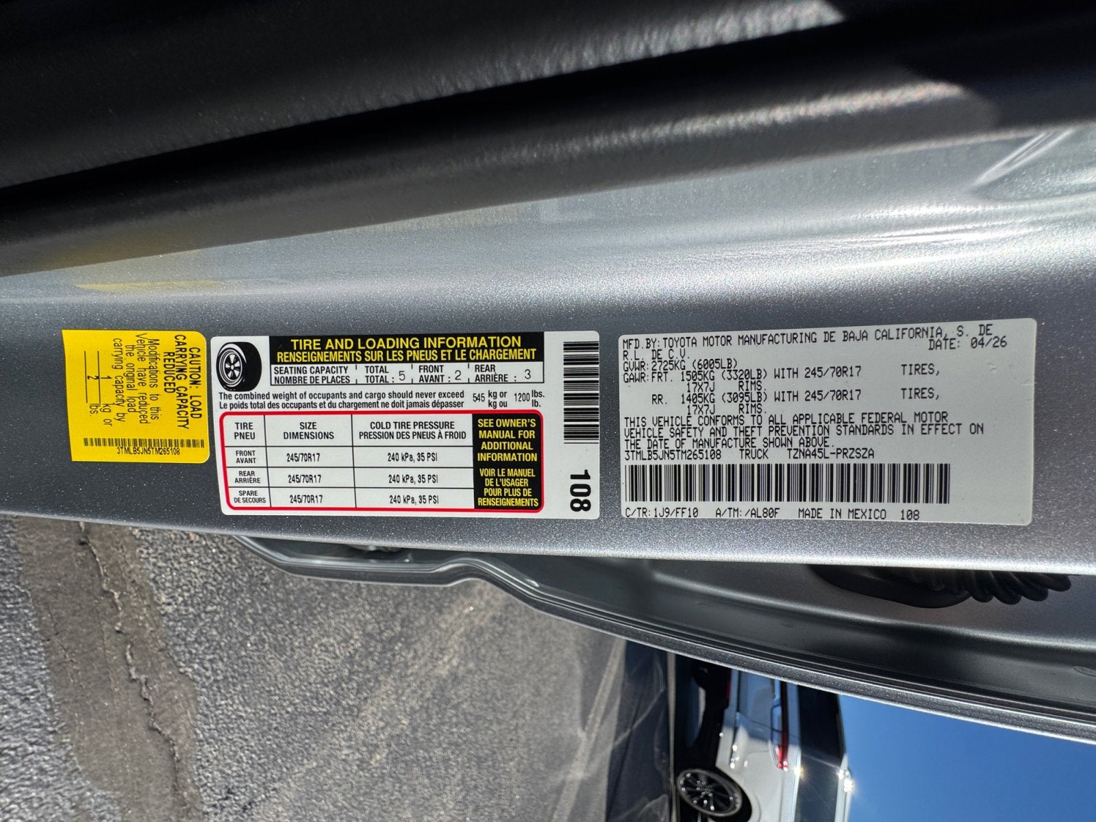 2026 Toyota Tacoma SR5
