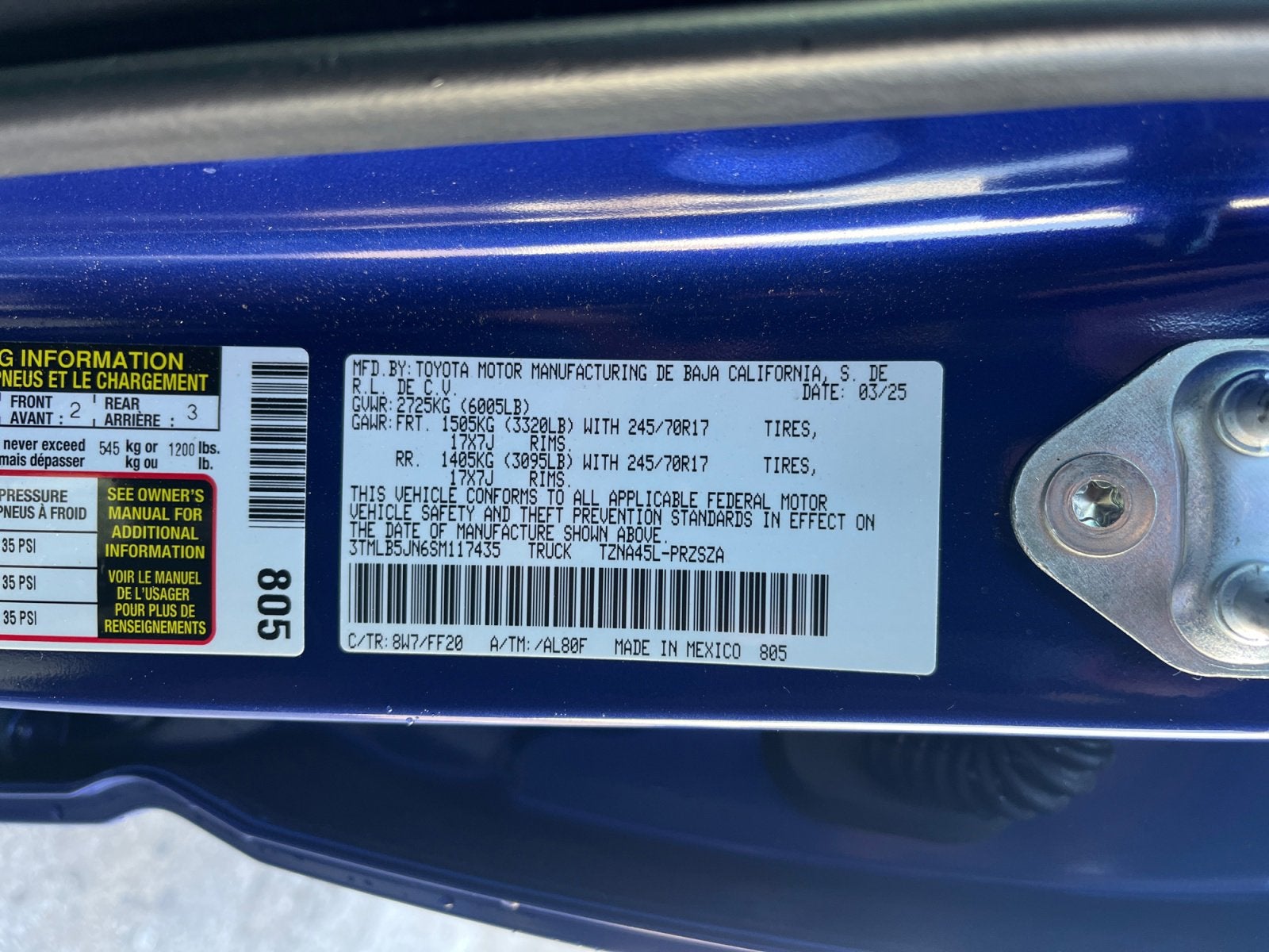 2025 Toyota TACOMA SR5 SR5