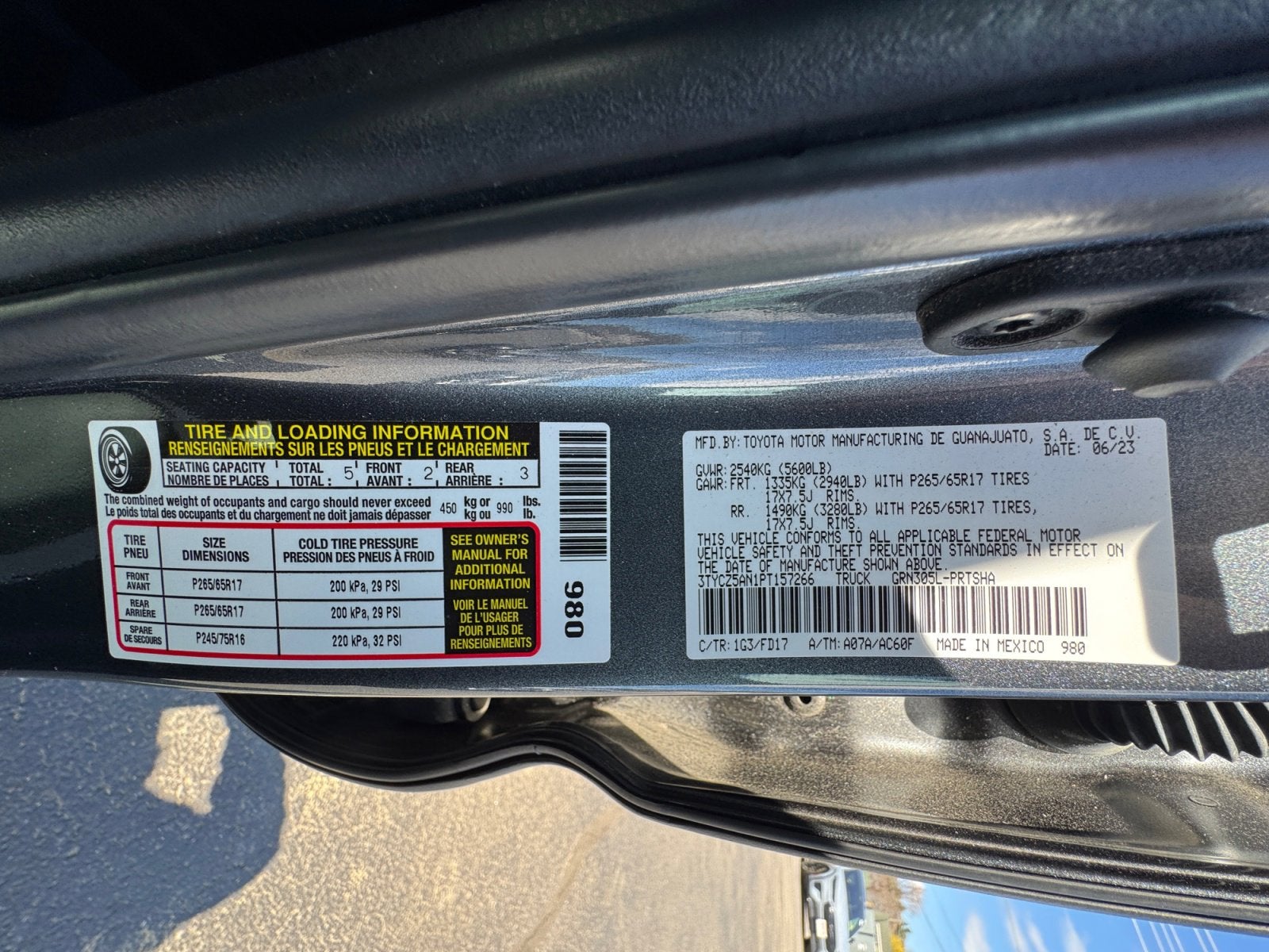 2023 Toyota TACOMA TRD SPORT TRD Sport
