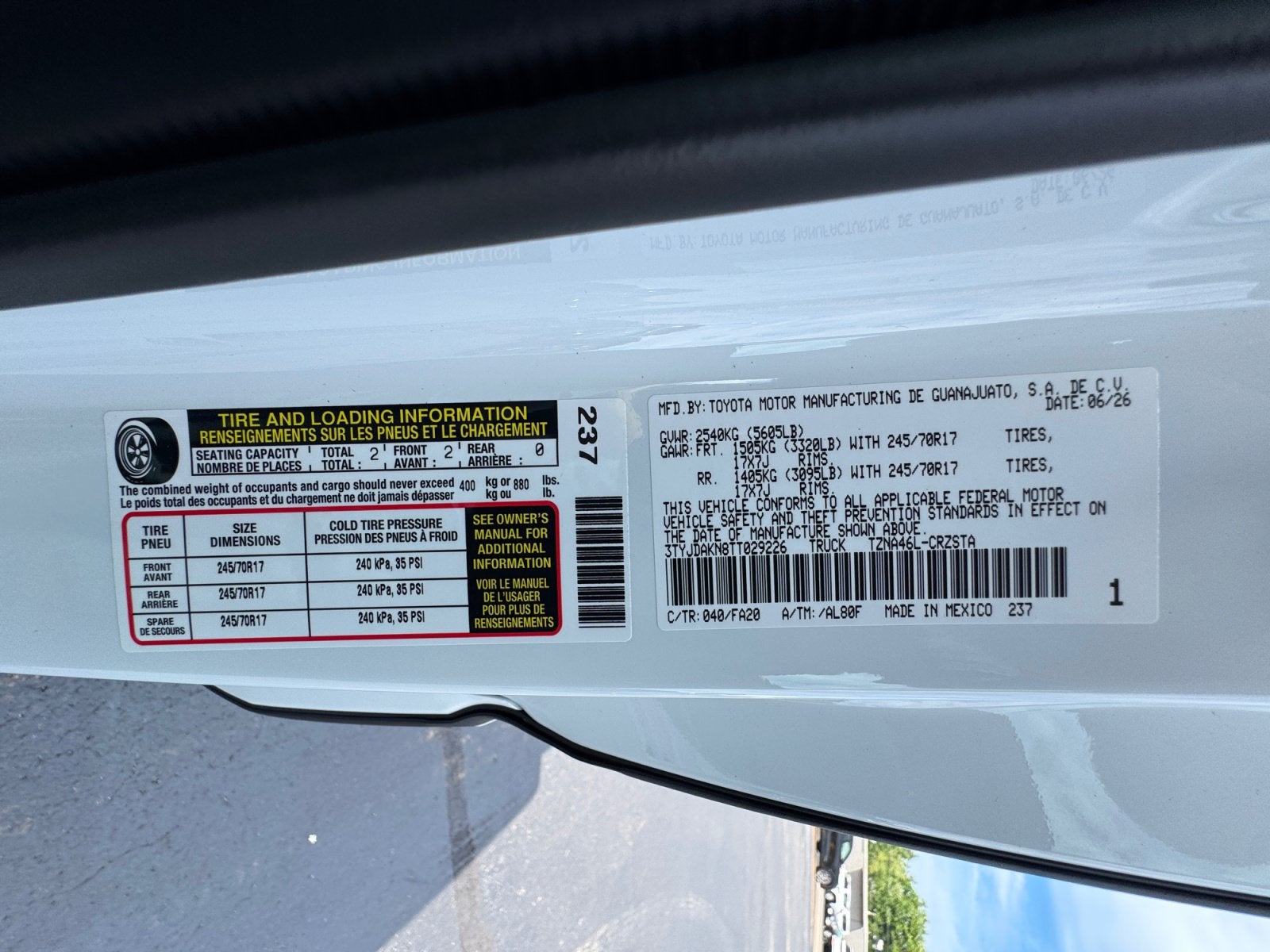 2026 Toyota Tacoma SR