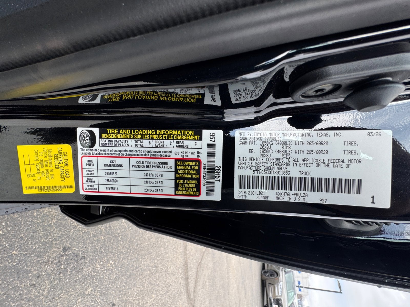 2026 Toyota Tundra Limited Hybrid CrewMax 6.5' Bed